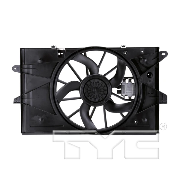 Dual Radiator and Condenser Fan Assembly - TYC 621890