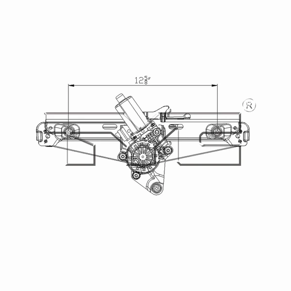 Window Motor and Regulator Assembly - Rear Left Driver Side - TYC 660514