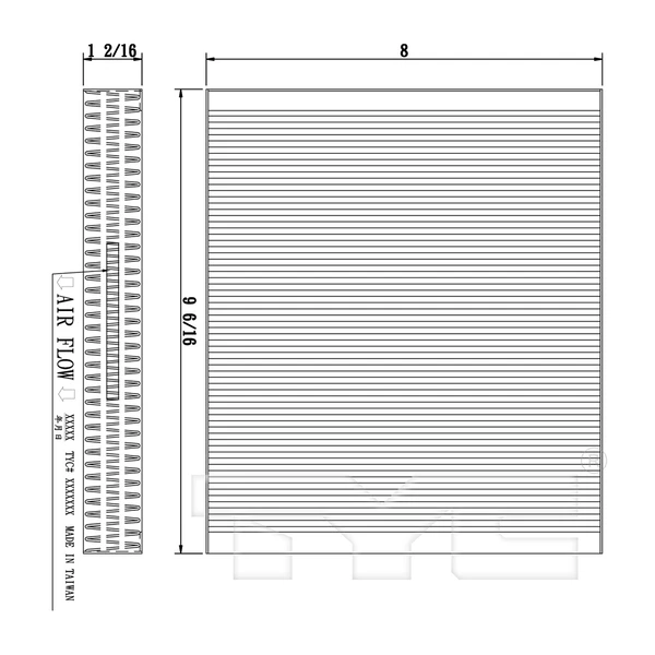 Cabin Air Filter - TYC 800182C