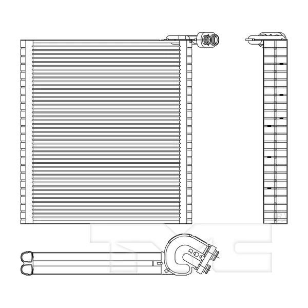 A/C Evaporator Core - Front Side - TYC 97162