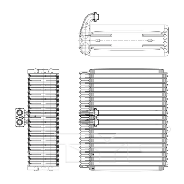 A/C Evaporator Core - TYC 97167