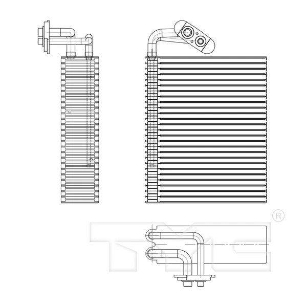 A/C Evaporator Core - TYC 97168