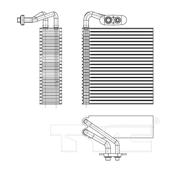 A/C Evaporator Core - TYC 97176