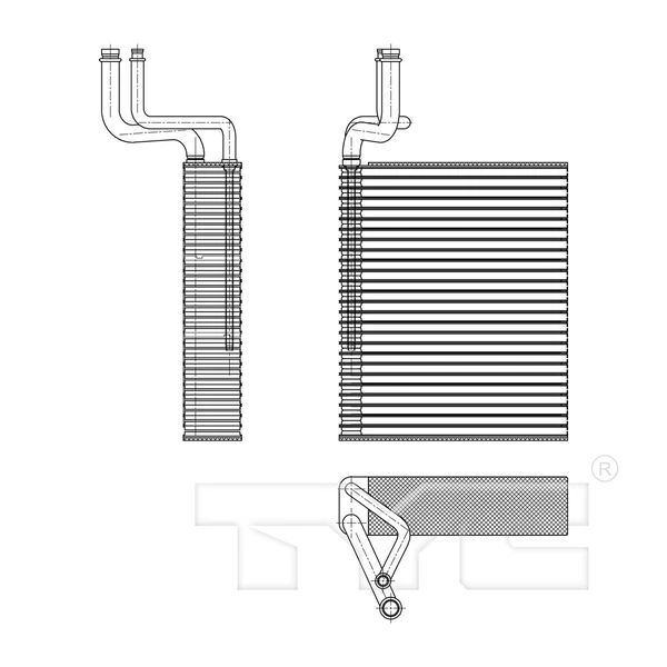 A/C Evaporator Core - Front Side - TYC 97185