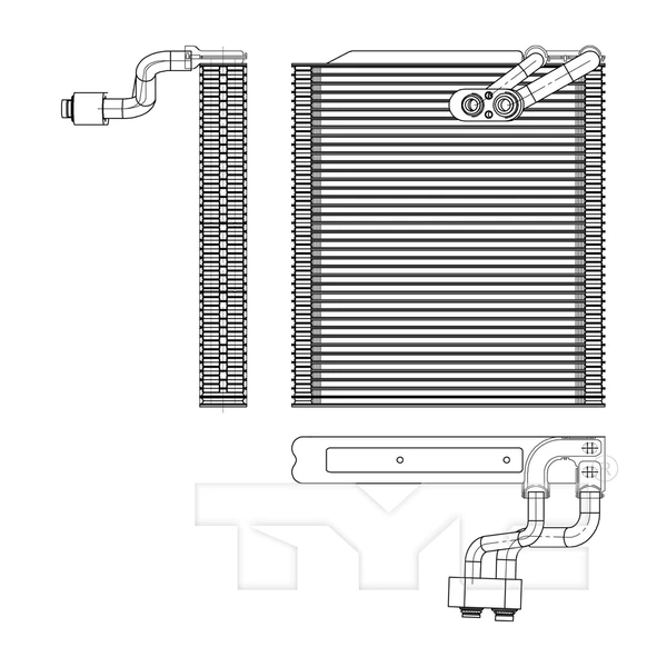 A/C Evaporator Core - TYC 97188