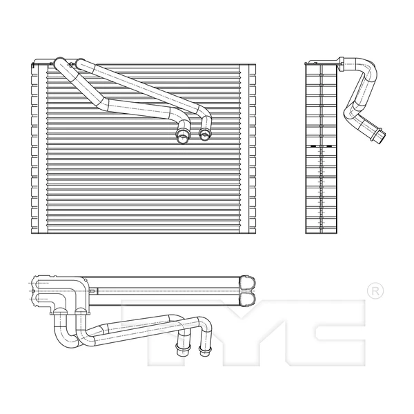 A/C Evaporator Core - TYC 97190