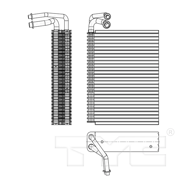 A/C Evaporator Core - TYC 97192