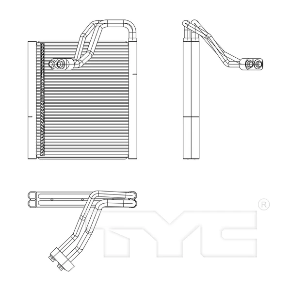 A/C Evaporator Core - TYC 97195