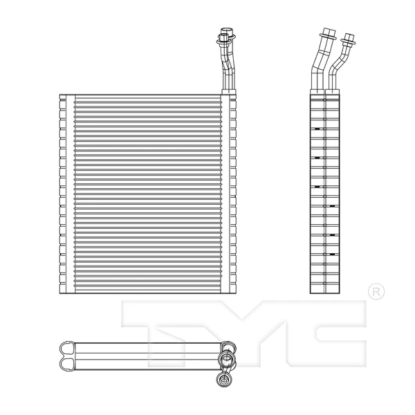 A/C Evaporator Core - TYC 97198