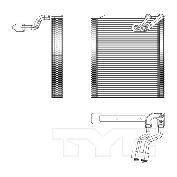 A/C Evaporator Core - Front Side - TYC 97203