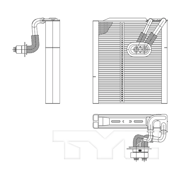 A/C Evaporator Core - Front Side - TYC 97205