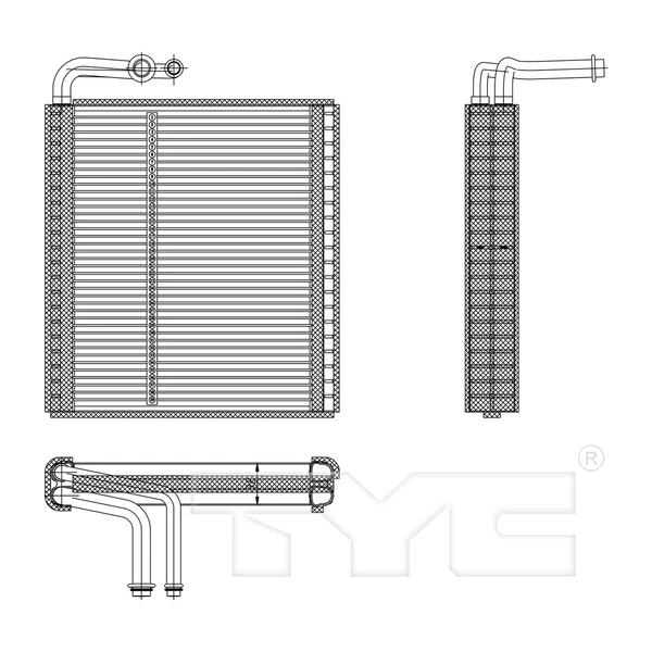 A/C Evaporator Core - TYC 97206