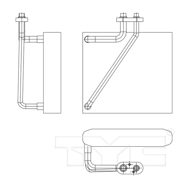 A/C Evaporator Core - TYC 97210