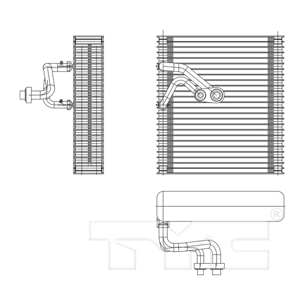 A/C Evaporator Core - TYC 97211