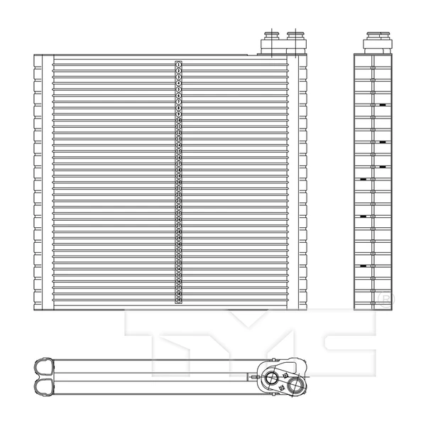 A/C Evaporator Core - TYC 97212