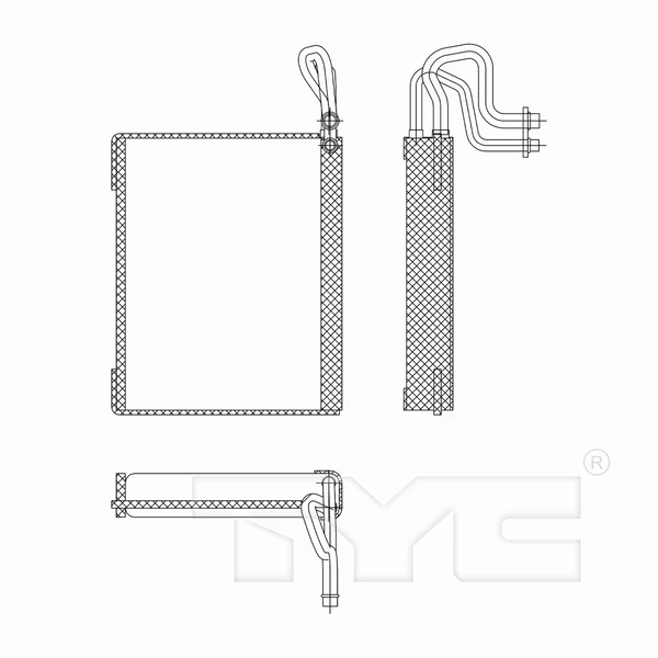 A/C Evaporator Core - TYC 97213