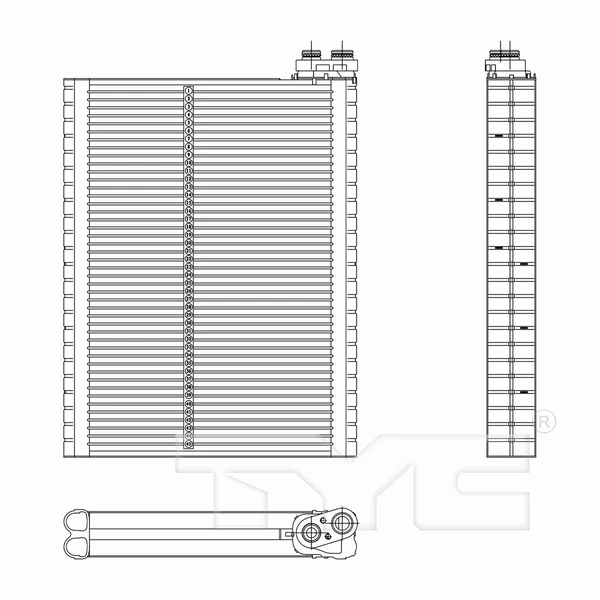 A/C Evaporator Core - TYC 97214
