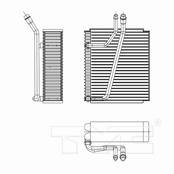 A/C Evaporator Core - Front Side - TYC 97250