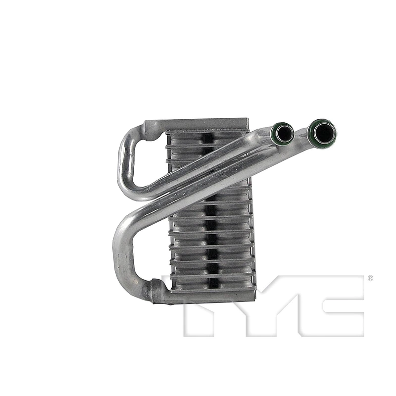 Evaporator core with block fitting detail