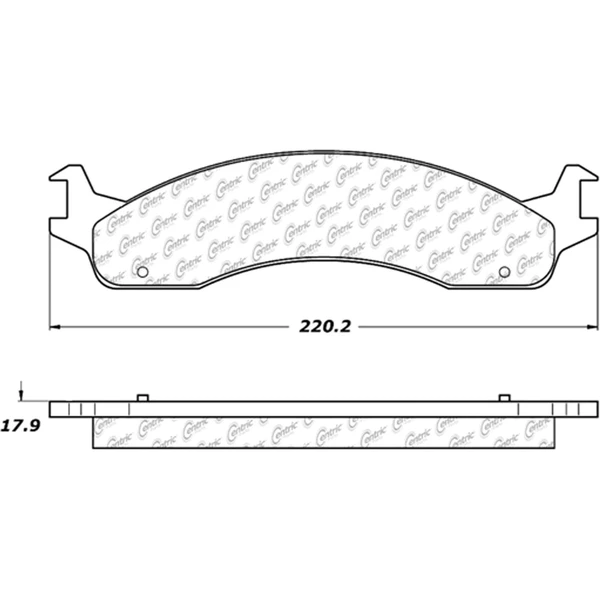 Disc Brake Pad Set - Front Side - Centric 104.06551