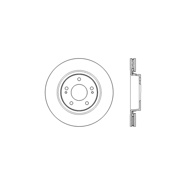Centric 127.46078L Brake Rotor Front Left