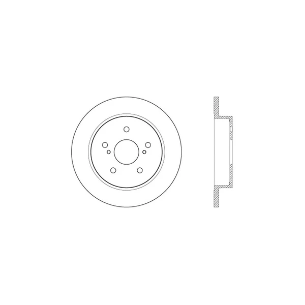 Centric 127.48015R Brake Rotor Rear Right