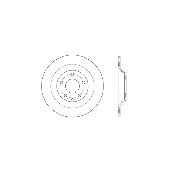 Centric 128.45083R Brake Rotor Rear Right