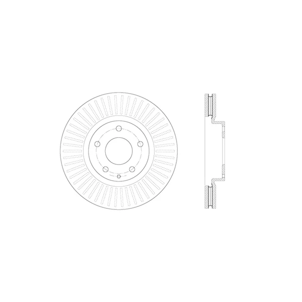 Centric 128.45084R Brake Rotor Front Right