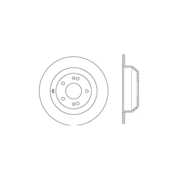 Centric 128.51039L Brake Rotor Rear Left