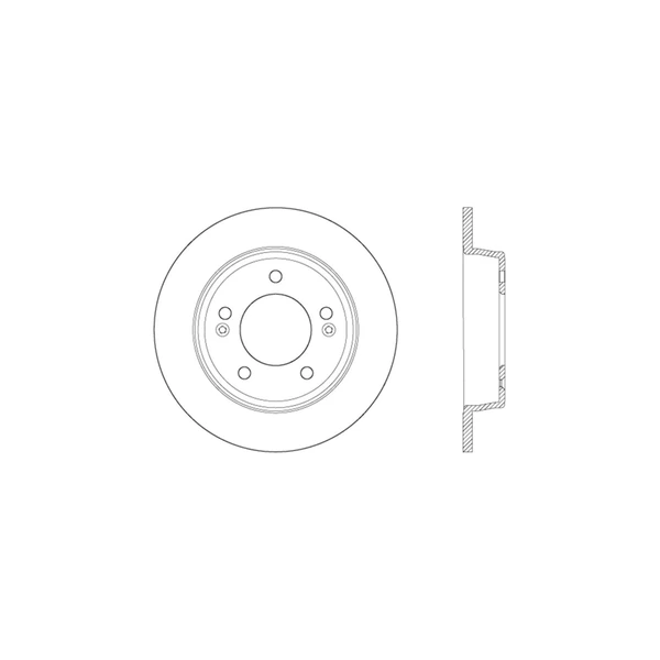 Centric 128.51043R Brake Rotor Rear Right