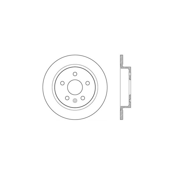 Centric 128.62115L Brake Rotor Rear Left