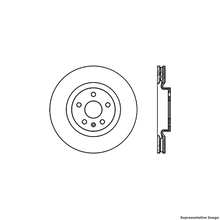 Disc Brake Rotor - Front Left Driver Side - Centric 128.62140L