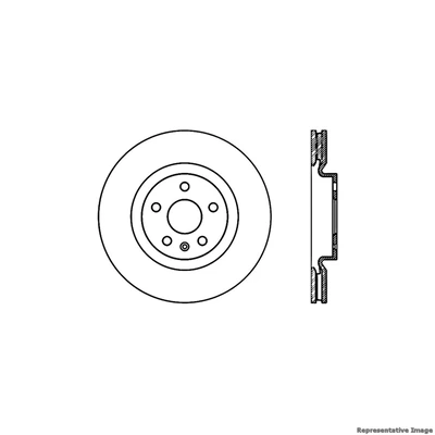 Disc Brake Rotor - Front Left Driver Side - Centric 128.62140L