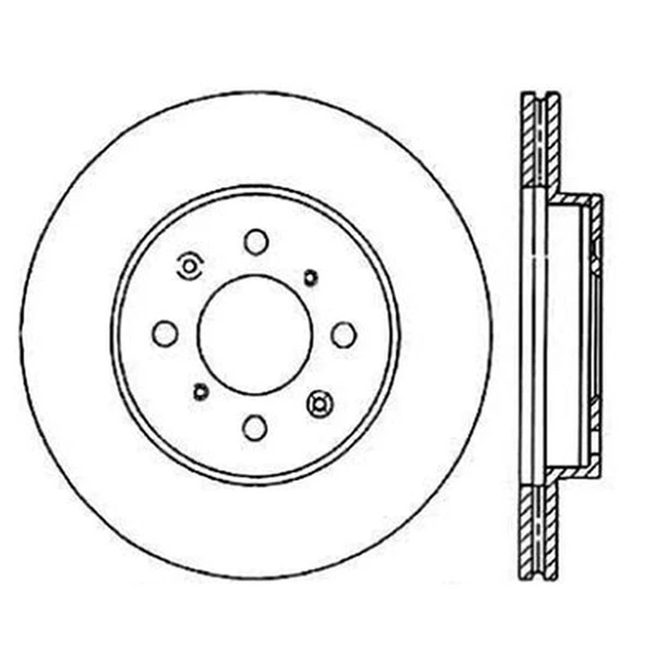 Centric 120.40021CRY Brake Rotor Front