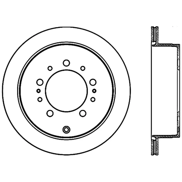 Centric 120.44157CRY Brake Rotor Rear