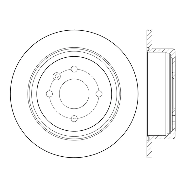 Centric 120.62143 Brake Rotor Rear