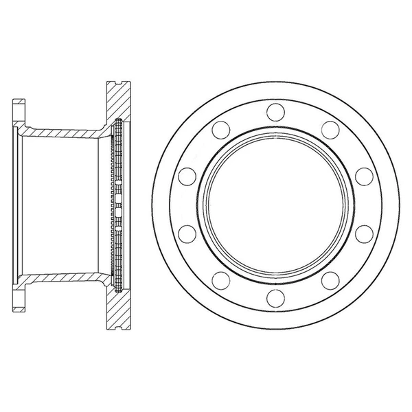Centric 120.84003 Brake Rotor Rear