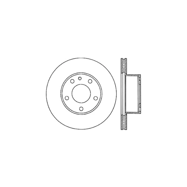 Centric 121.34008 Brake Rotor Front