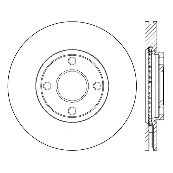 Centric 121.99087 Brake Rotor Front