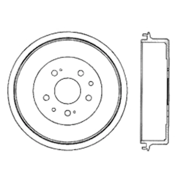 Brake Drum - Rear Side - Centric 122.44017