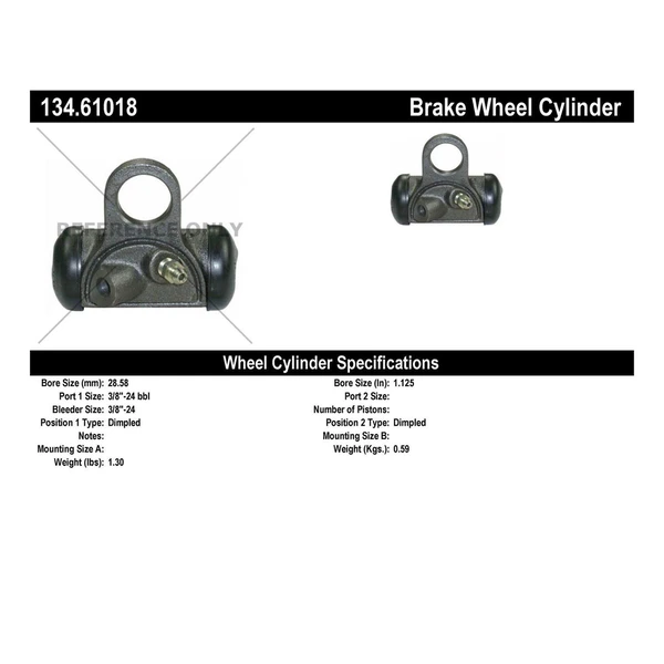 Drum Brake Wheel Cylinder - Centric 134.61018