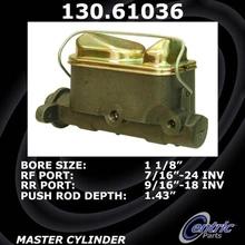 Brake Master Cylinder - Centric 130.61036