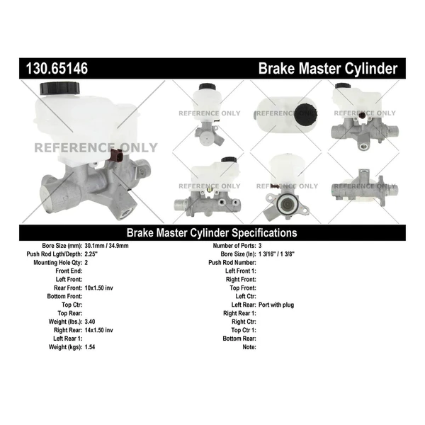 Brake Master Cylinder - Centric 130.65146