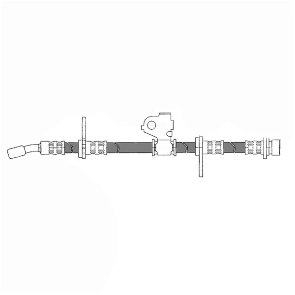 Brake Hydraulic Hose - Front Right Passenger Side - Centric 150.40022