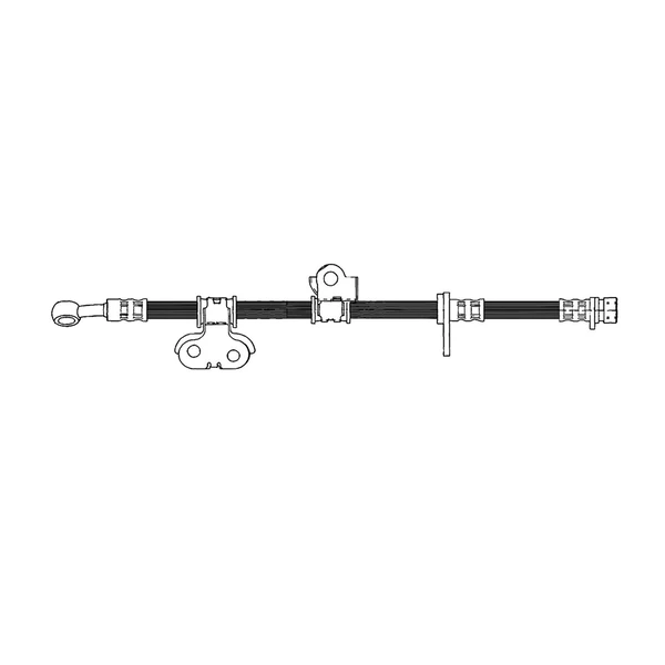 Brake Hydraulic Hose - Front Left Driver Side - Centric 150.40057