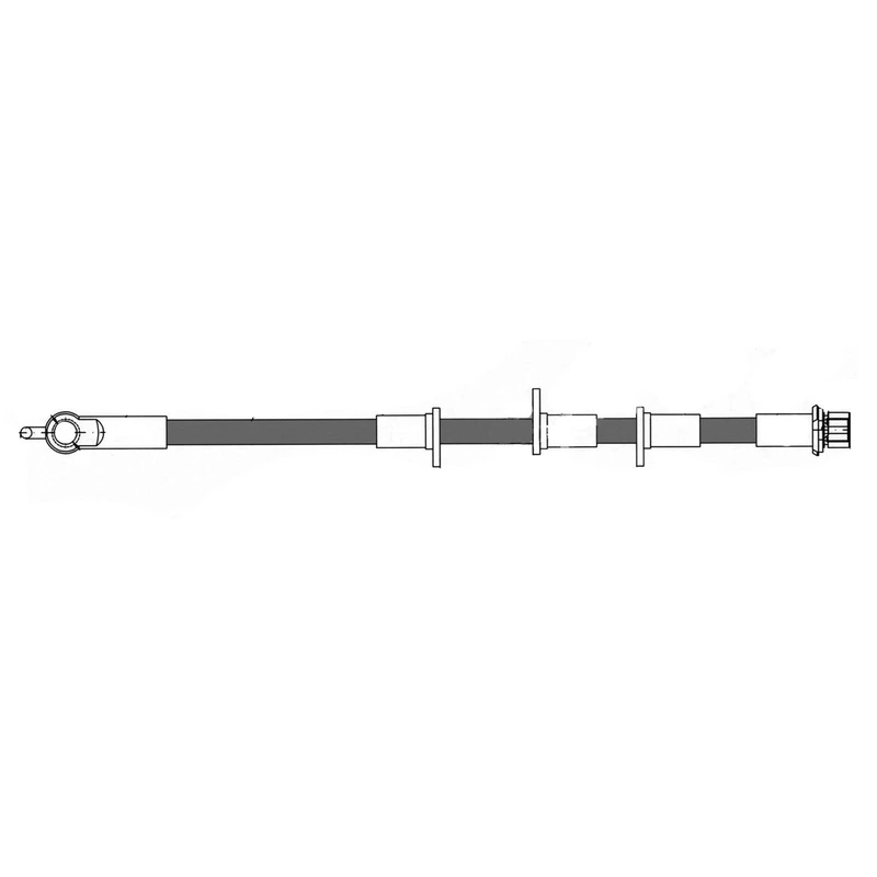 Brake Hydraulic Hose - Rear Right Passenger Side - Centric 150.44449