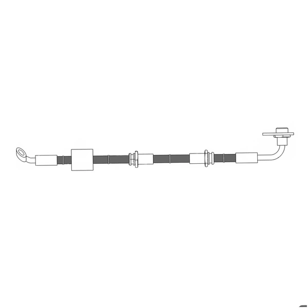 Brake Hydraulic Hose - Front Left Driver Side - Centric 150.48028