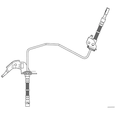 Brake Hydraulic Hose - Rear Right Passenger Side - Centric 150.62435