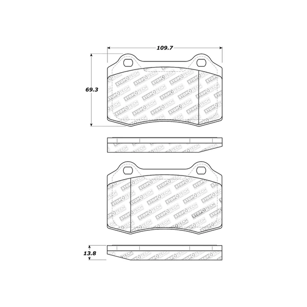 Disc Brake Pad Set - Centric 309.05921