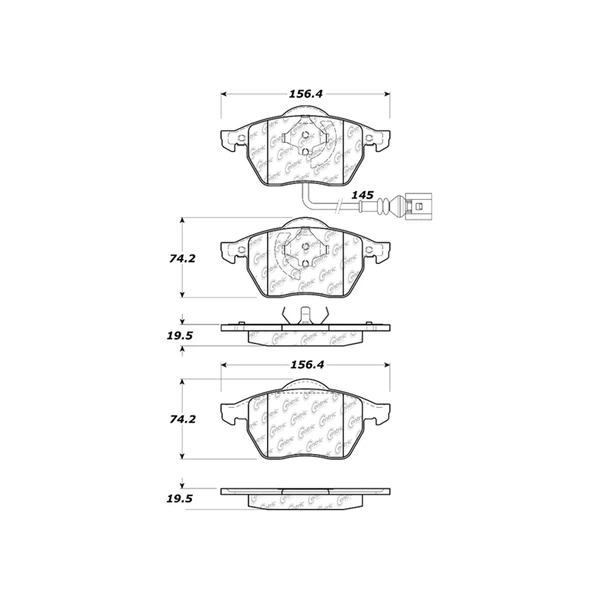 Disc Brake Pad Set - Front Side - Centric 300.06871